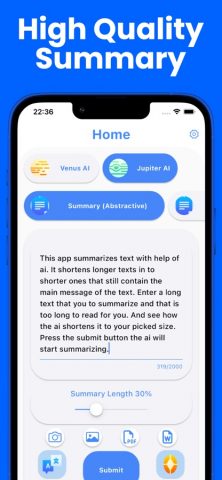краткое содержание текста для iOS — скриншот 2