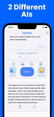 краткое содержание текста для iOS — скриншот 3