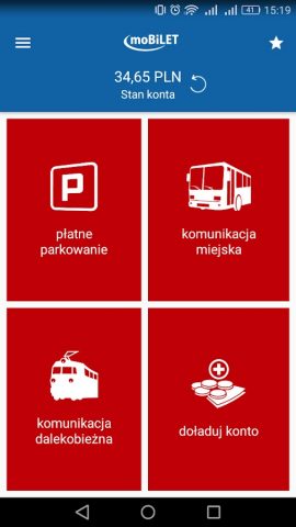 moBILET для Android — скриншот 1