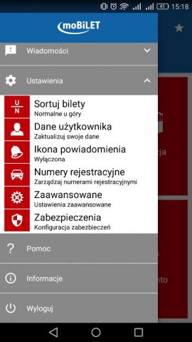 moBILET для Android — скриншот 2