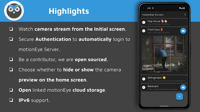 motionEye для Android — скриншот 1