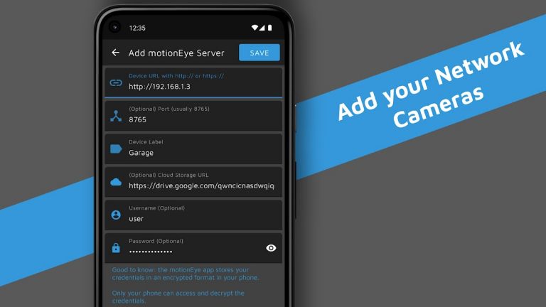 motionEye для Android — скриншот 2