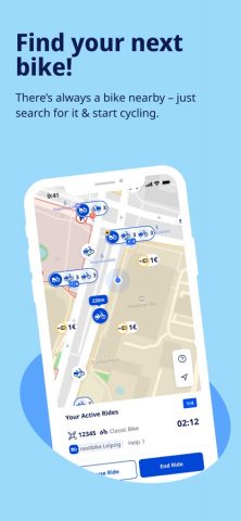 nextbike для iOS — скриншот 2