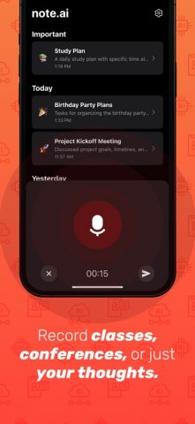 note.ai – Smart AI Note Taker для iOS — скриншот 2