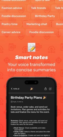 note.ai – Smart AI Note Taker для iOS — скриншот 3