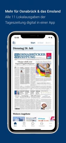 noz E-Paper App для iOS — скриншот 1