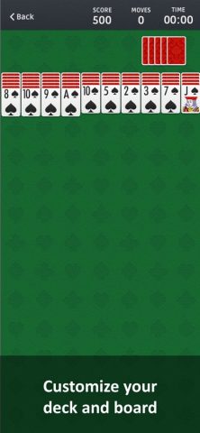 пасьянс паук ∙ для iOS — скриншот 2