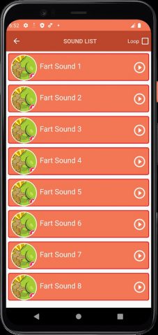 пердящие звуки для Android — скриншот 3