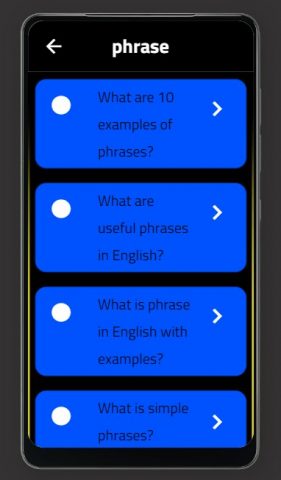 phrase для Android — скриншот 2