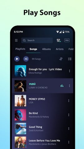плеер для музыки — mp3 плеер для Android — скриншот 2