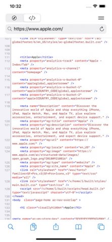 просмотрщик HTML для iOS — скриншот 1