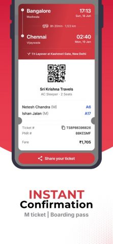redBus: Bus, Train Booking App для iOS — скриншот 5