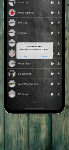 рингтоны с оружием и взрывом для iOS — скриншот 4