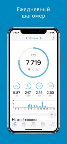 шагомер — Accupedo для iOS — скриншот 1
