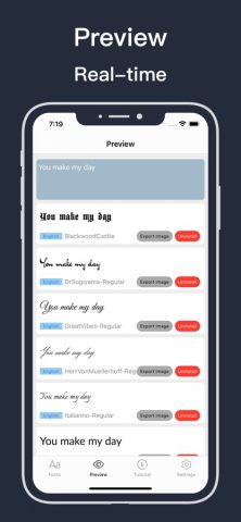 шрифты для айфона + App для iOS — скриншот 2
