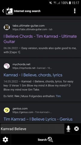 s.mart Song Analyzer (Chords) для Android — скриншот 2