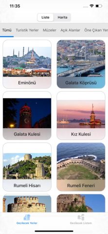 İstanbul Gezilecek Yerler для iOS — скриншот 1