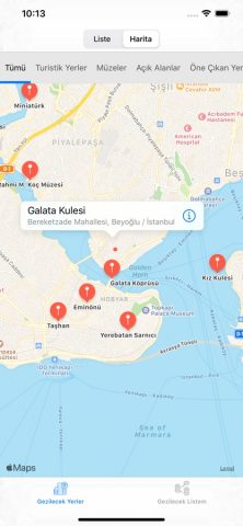 İstanbul Gezilecek Yerler для iOS — скриншот 2