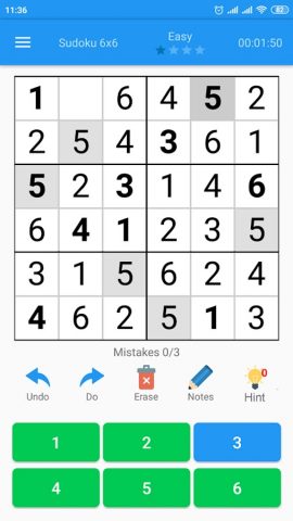 судокус для Android — скриншот 2