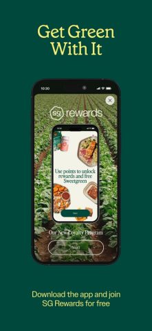 sweetgreen для iOS — скриншот 1