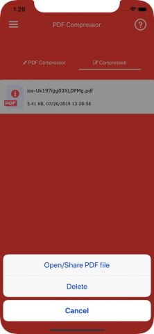 сжать файл pdf для iOS — скриншот 4