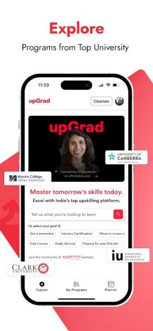 upGrad для Android — скриншот 1