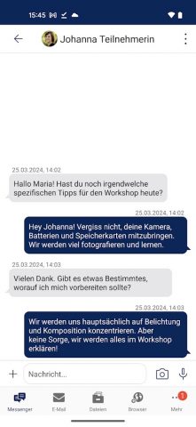 vhs.cloud Messenger для Android — скриншот 2