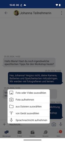 vhs.cloud Messenger для Android — скриншот 3