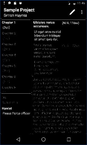yWriter: Novel Writing для Android — скриншот 1