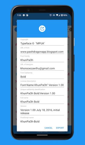 zFont Tool — Android Font Tool для Android — скриншот 5