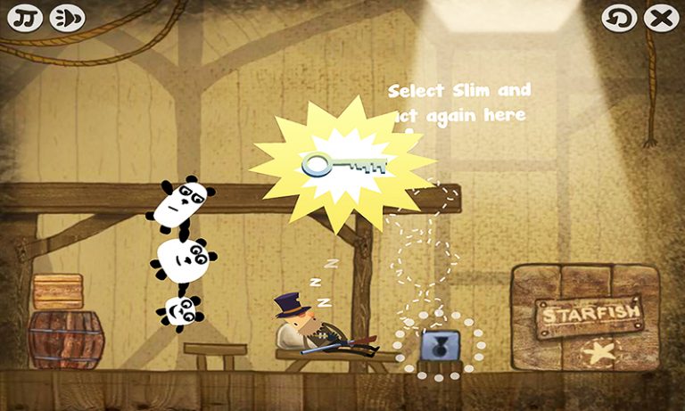 3 Pandas Daring Pirate Escape для Android — скриншот 1