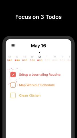 3 Things — Todo List for Focus для Android — скриншот 1