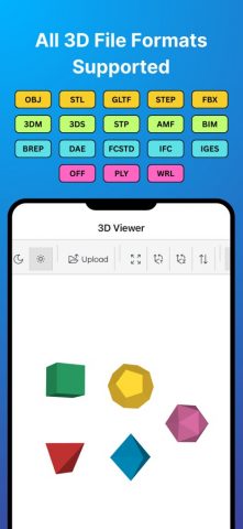 3D File Viewer: OBJ STP & more для iOS — скриншот 2