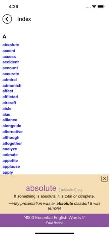 4K Essential English Words 4 для iOS — скриншот 5