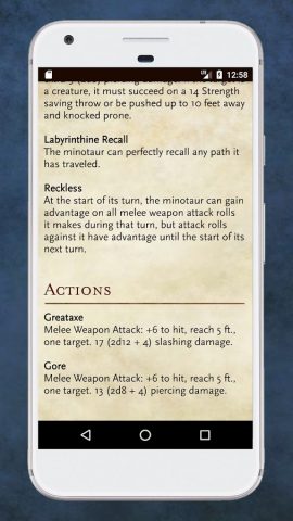 5e Bestiary для Android — скриншот 3