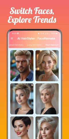 AI HairStyler : FaceRemake для Android — скриншот 3