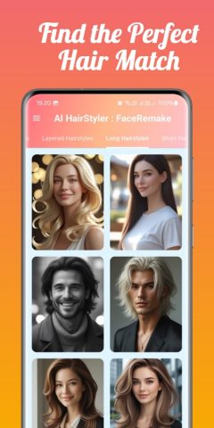 AI HairStyler : FaceRemake для Android — скриншот 4