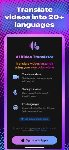 AI Video Translator для iOS — скриншот 1