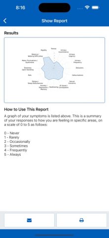 APDA Symptom Tracker для iOS — скриншот 4