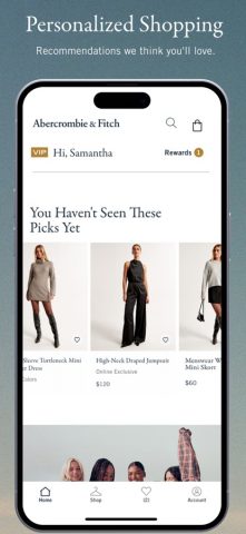 Abercrombie & Fitch для iOS — скриншот 3