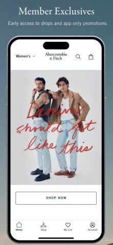 Abercrombie & Fitch для iOS — скриншот 4