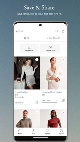 Abercrombie & Fitch для Android — скриншот 5