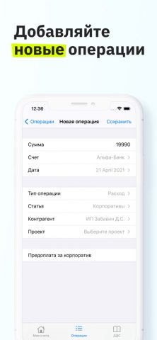 Adesk — финансовый учёт для iOS — скриншот 4