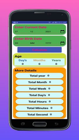 Age Calculator для Android — скриншот 2