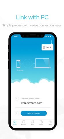 AirMore — Connect with PC для iOS — скриншот 1