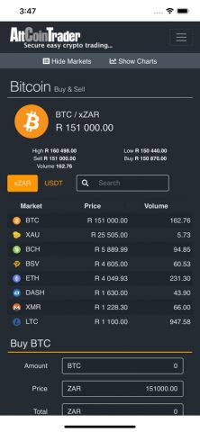 AltCoinTrader — Bitcoin Crypto для iOS — скриншот 5