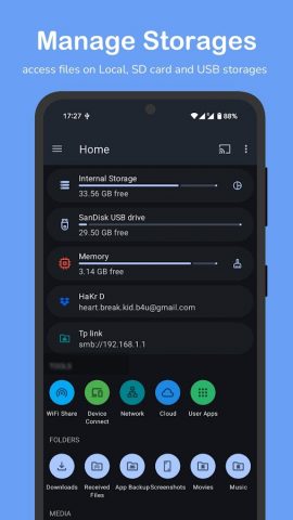 Файловый менеджер AnExplorer для Android — скриншот 2