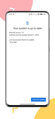 Android 13 Update Helper для Android — скриншот 4