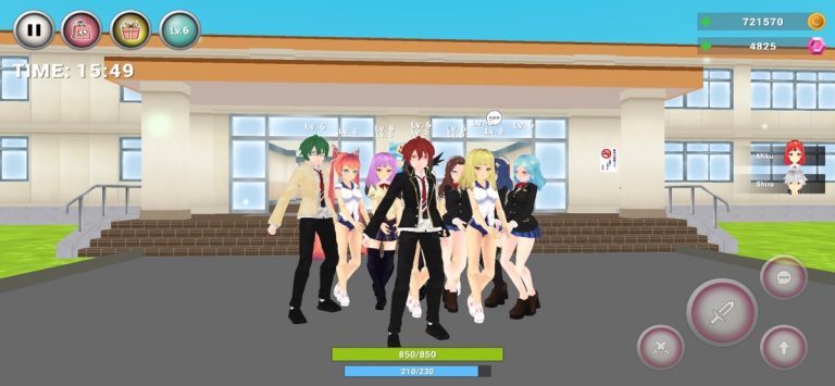 Anime High School Simulator для iOS — скриншот 1
