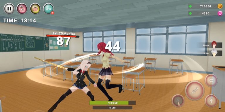 Anime High School Simulator для Android — скриншот 3